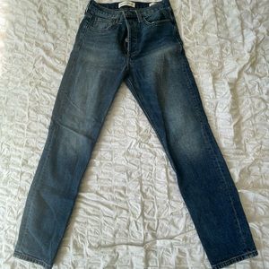 DENIM FORUM size 27 The yoko high rise slim fit.